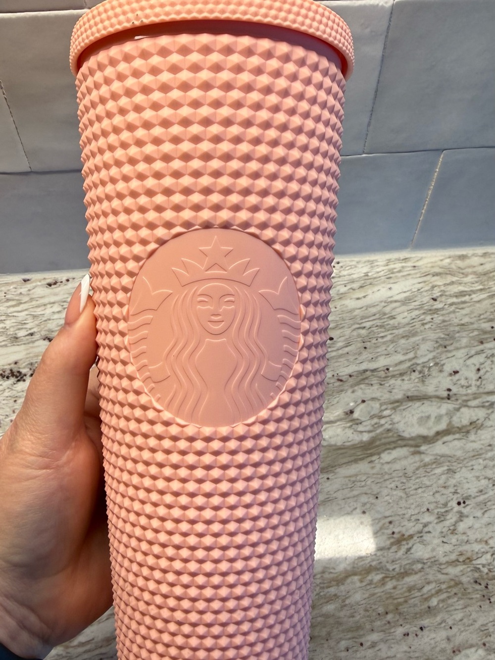 Starbucks Pink Textured Studded Tumbler